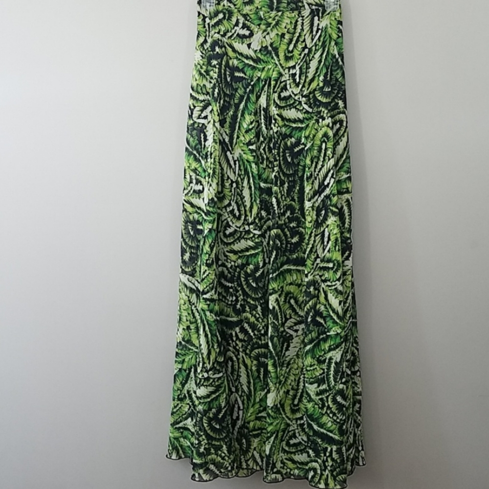 New! RHYME LA Palm Maxi Skirt Size Medium